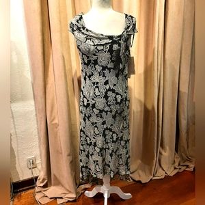 Jessica Howard Black and White High Low Dress